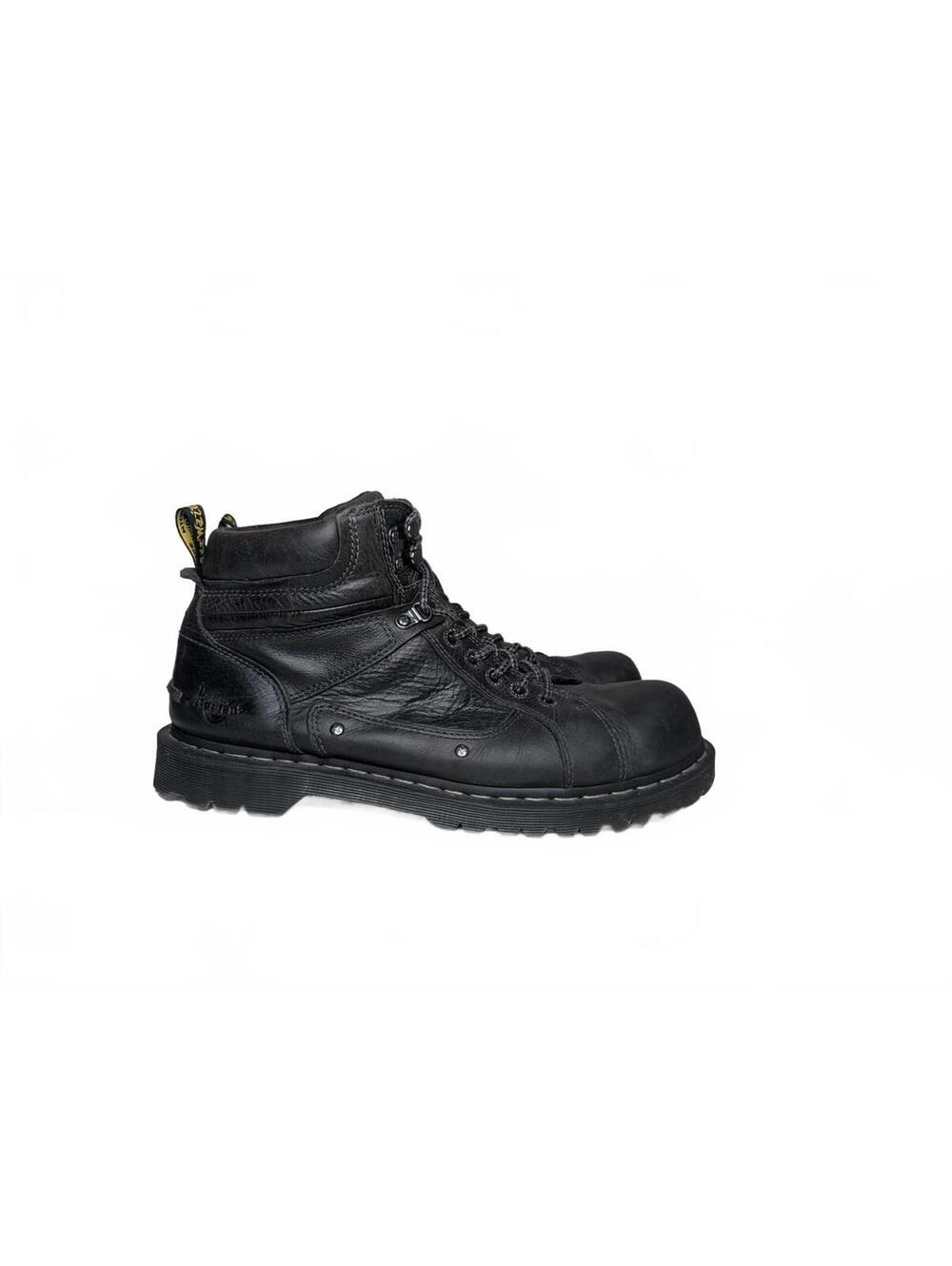 Dr. Martens Diego Harvest Lace-to-Toe Work Boots Black Size 12